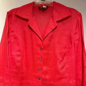 Jones New York Long Sleeve Linen blouse